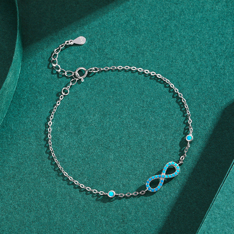 Blue Infinity Bracelet