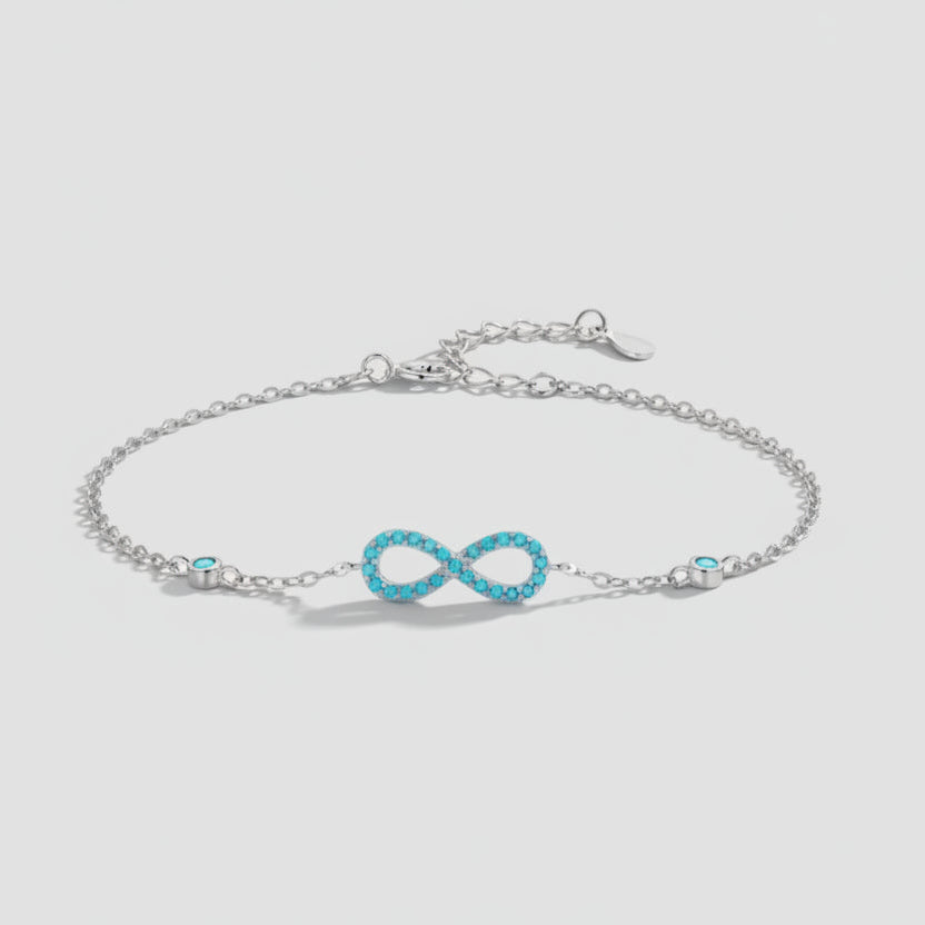 Blue Infinity Bracelet