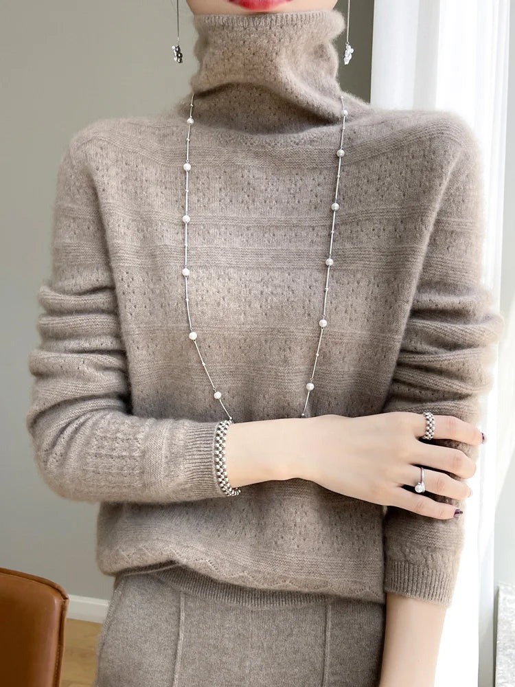 סוודר סרוג של קמיל צמר