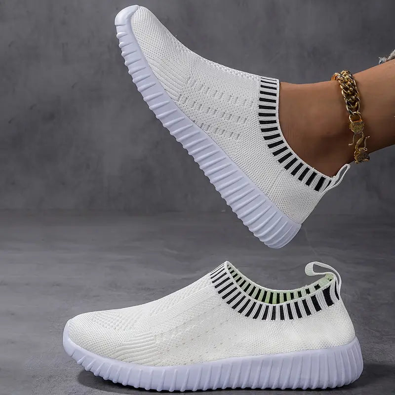נעלי ספורט Slip-On סרוגות נושמות