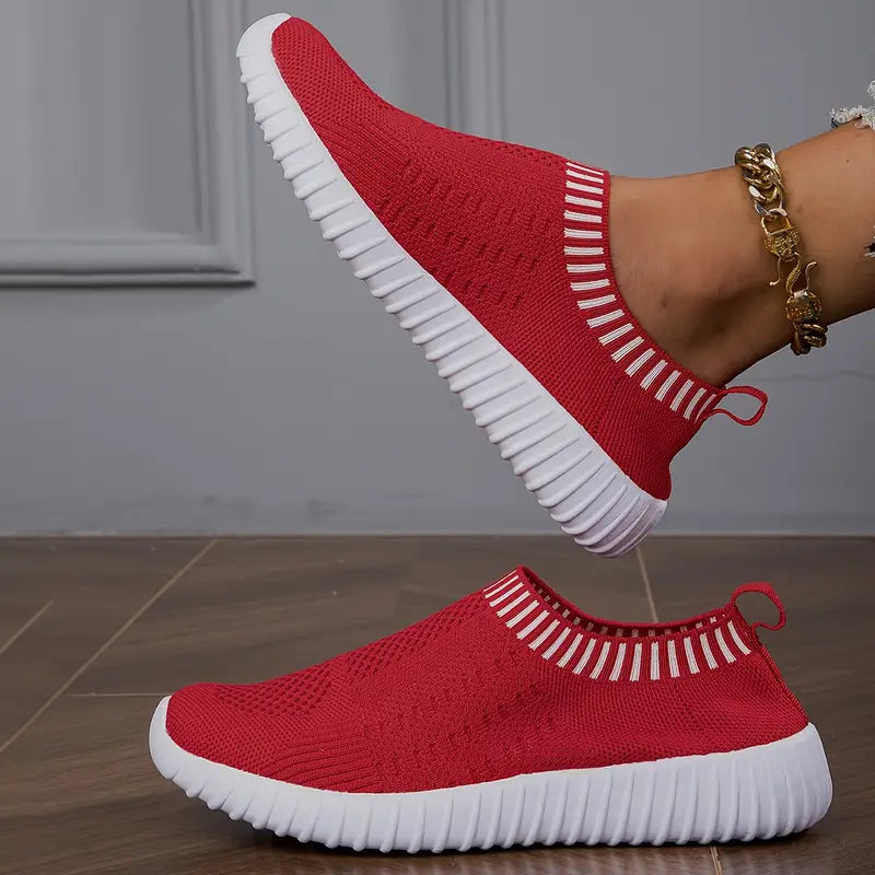 נעלי ספורט Slip-On סרוגות נושמות